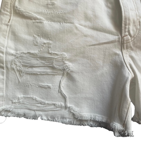NWT American Eagle Outfitter Boyfriend White Denim Jean Shorts Size 12 - Picture 6 of 8